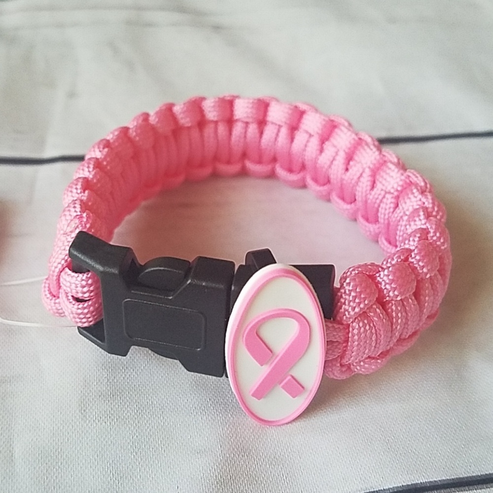 4 for $20 Pink breast cancer awareness bracelet